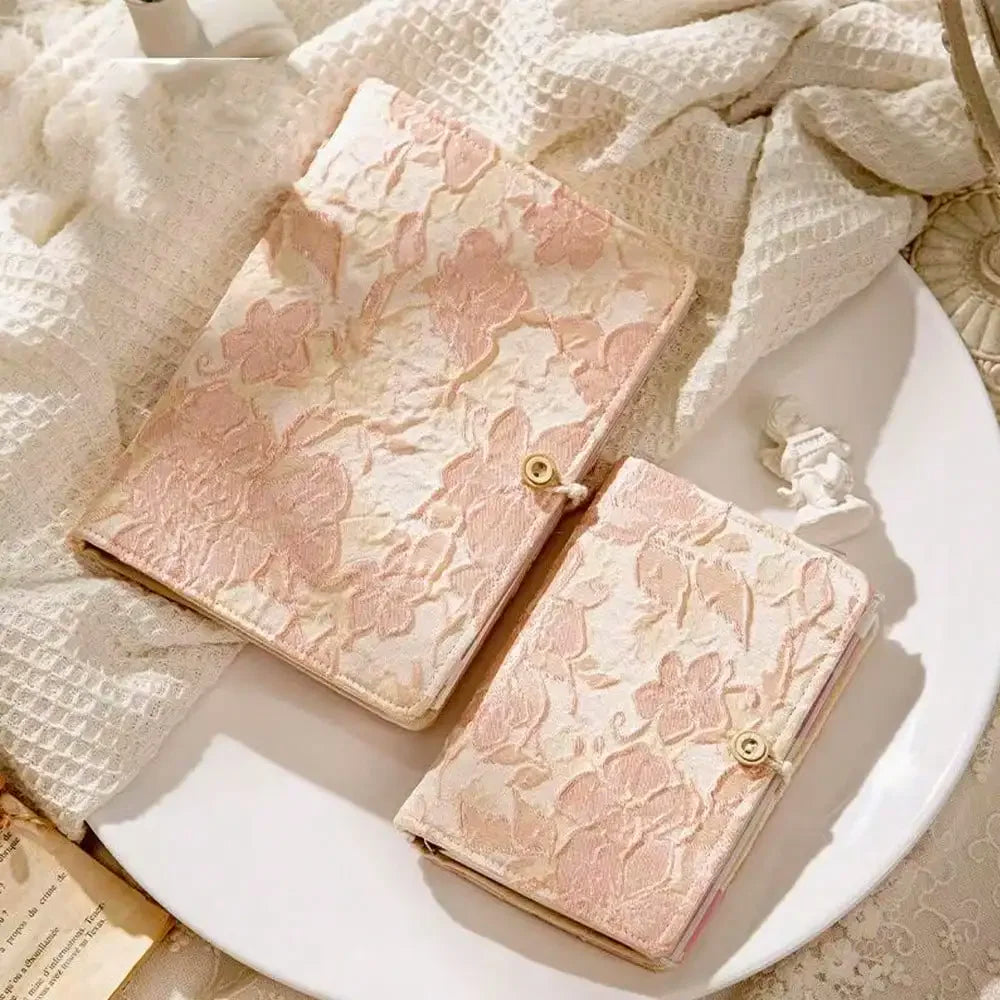 Fromthenon A5 A6 Fabric Maple Leaf Notebook Binder Cover Loose Leaf Planner Cover With Closure Buckle Office Stationery Supplies