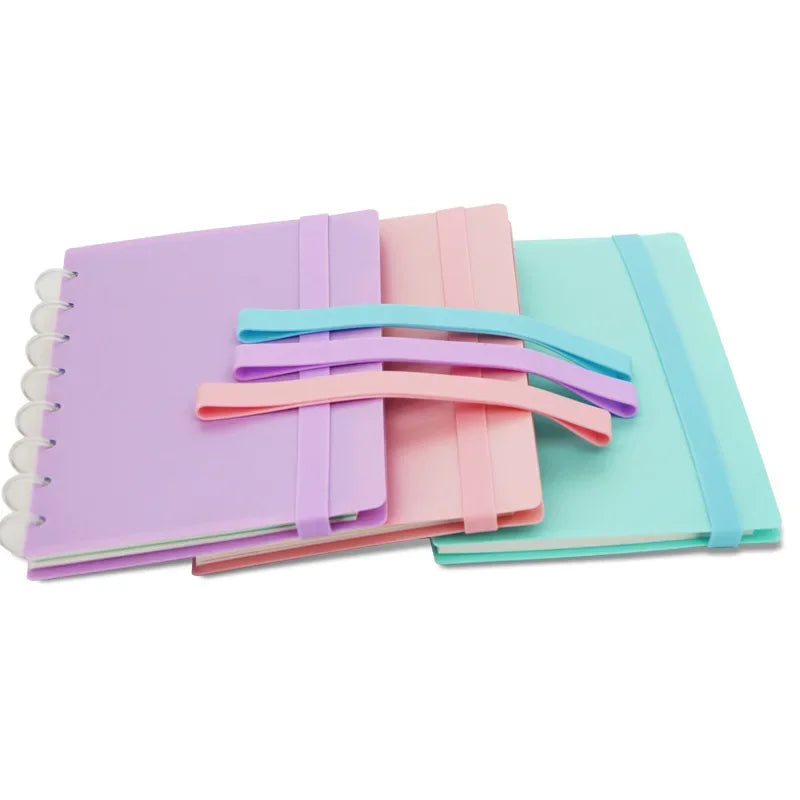 Fromthenon Candy Color A5 Notebook Elastic Band Planner Multifunctional Silicone Strap Portable and Easy To Use Office Supplies