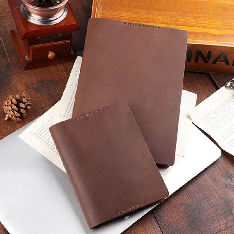 Fromthenon Notebook Cover Genuine Leather Cover for Ho-bo A5A6 Planner Vintage Retro Diary Stationery Office & School Supplies