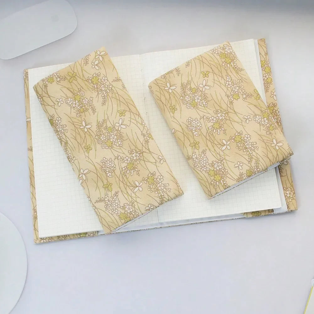 Fromthenon A5 A6 Fabric Striped Notebook Cover Planner Case Cover Protective Journal Cover Protector Office Stationery Supplies