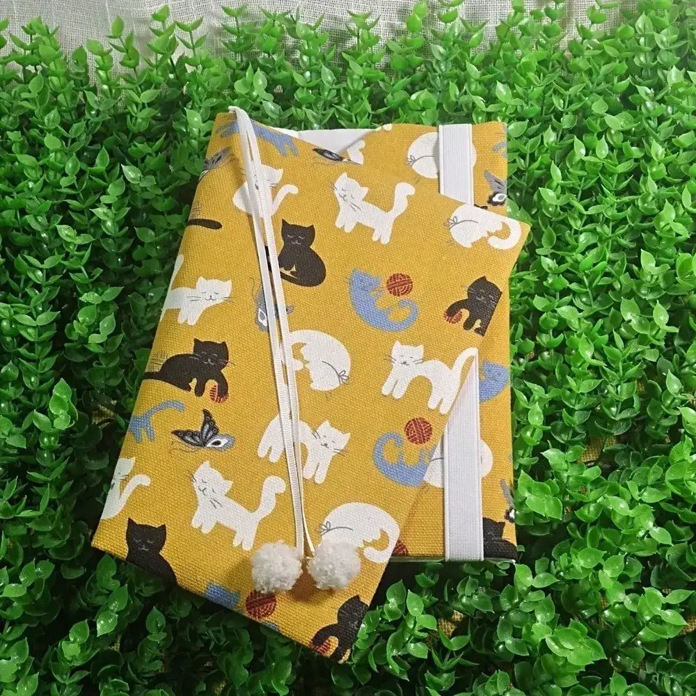 Fromthenon A5 A6 Fabric Cat NoteBook Cover Planner Case Cover Protective Shell Journal Cover Office Stationery Supplies