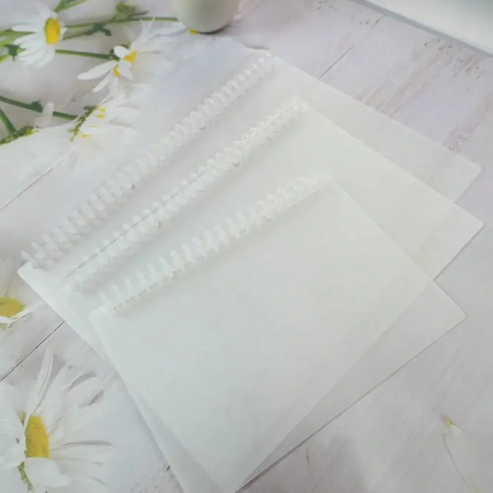 Fromthenon ranslucent A4 B5 A5 Loose Leaf Notebook Journal Binding Cover Circular Hole Binder Shell Office Stationery Supplies