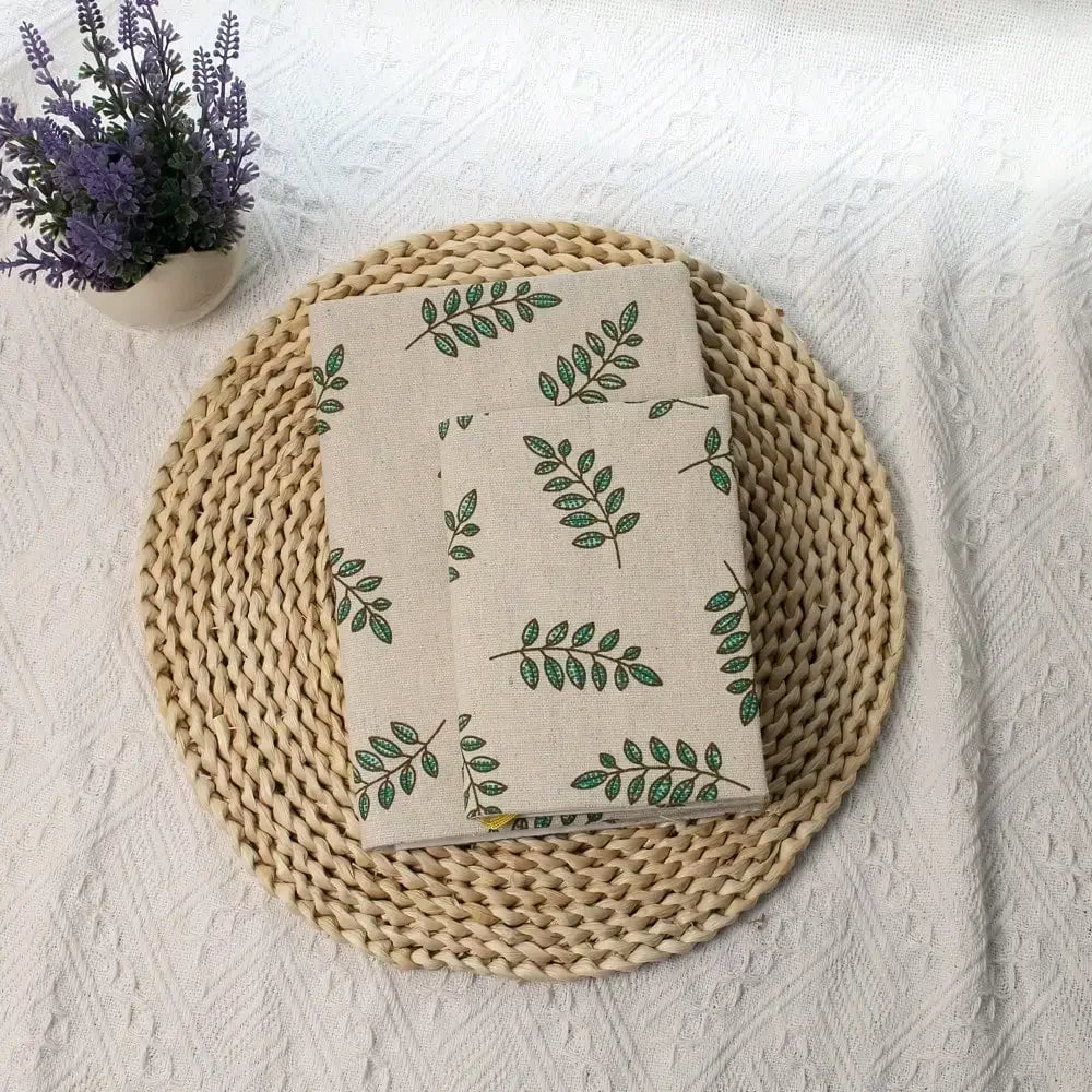 Fromthenon A5 A6 Fabric Mimosa Notebook Cover Planner Case Cover Protective Journal Cover Protector Office Stationery Supplies